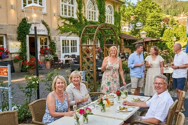 Terrasse mit Freunden